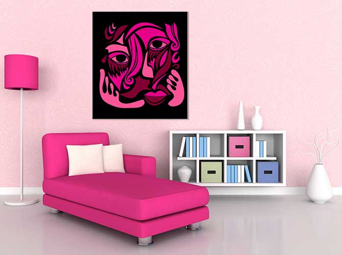 Picasso Paintings - Teenage Girl's Room - Colourful Cubism