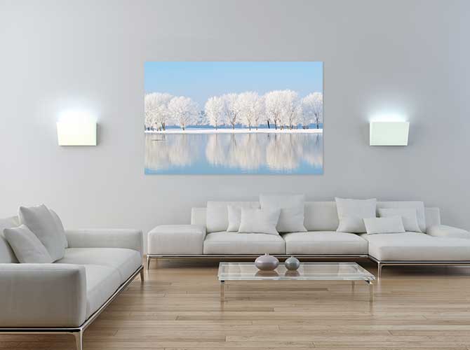 Scandinavian Interior Design - Snow Trees - Colour - Calm
