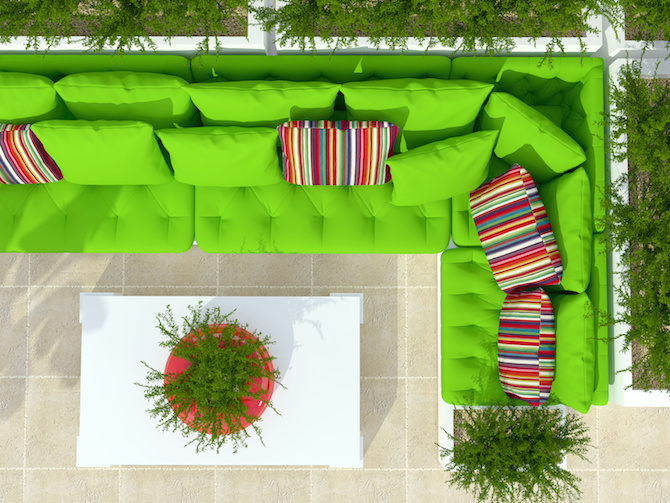 Design Inspiration - Lime Green Furniture