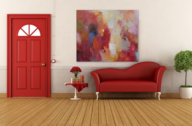 Hallway Decorating Ideas - Use colour