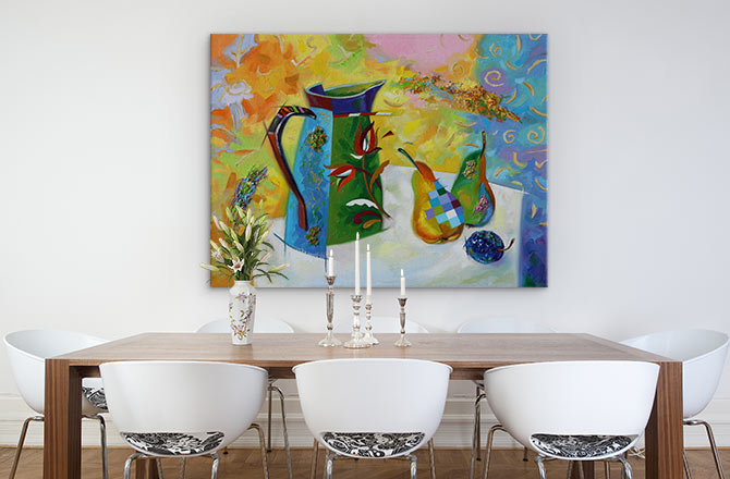Canvas Painting Ideas - Dining Room
