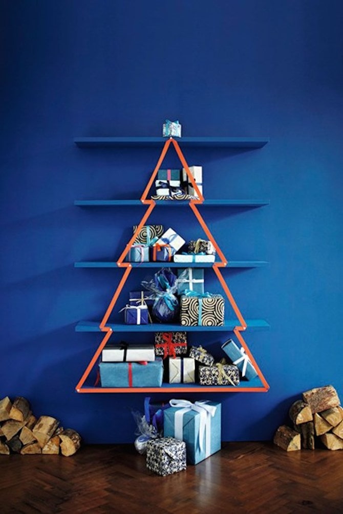 Christmas Decoration Ideas - Shelf Tree