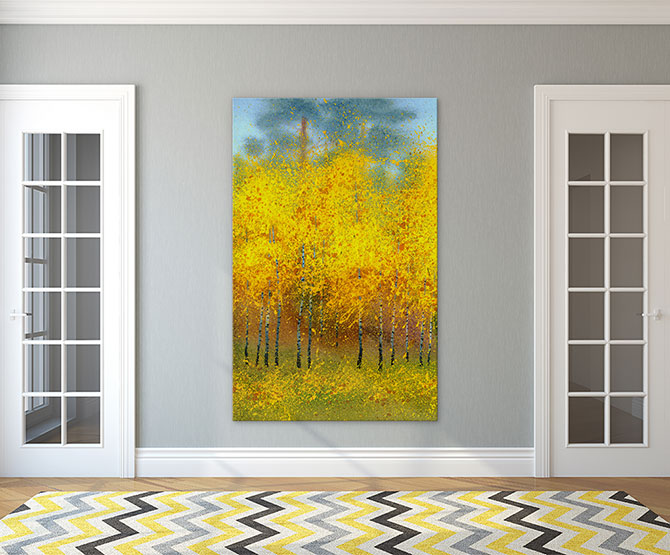 Abstract Landscapes with autumn colours