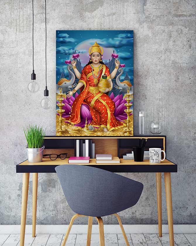 Tanjore Paintings - Lakshmi