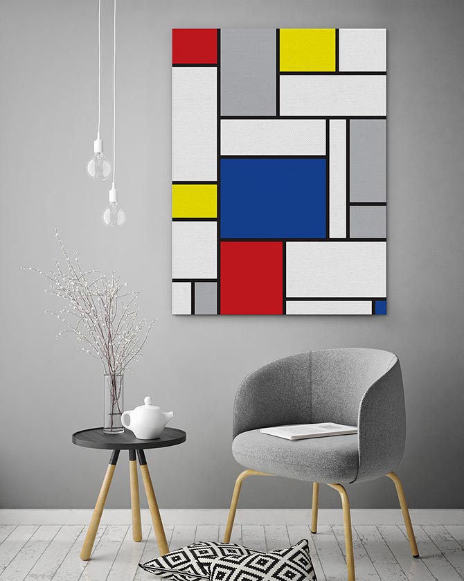Famous Abstract Art - Mondrian