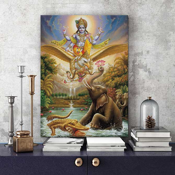 Tanjore Paintings - Vishnu