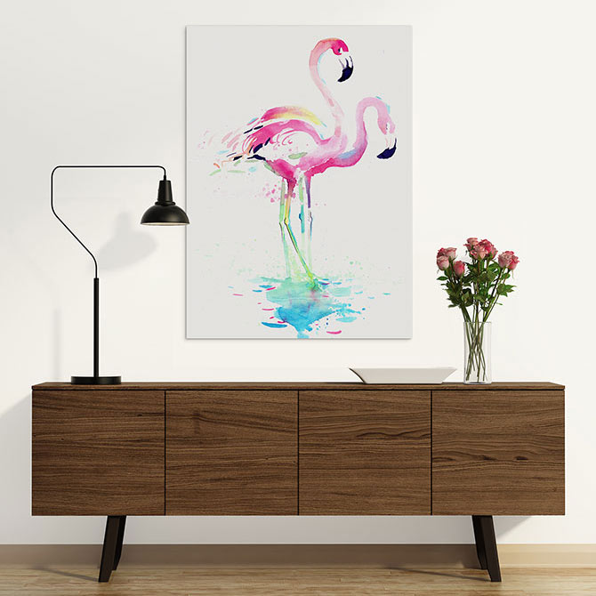 Pastel Art - Flamingo