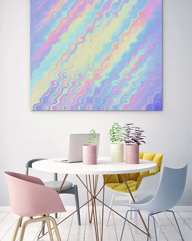 Pastel Art - Waves