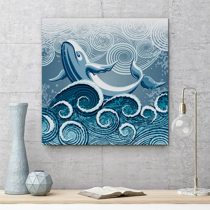 Wave Art - Whale
