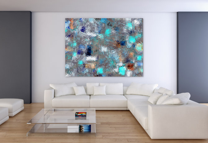 large wall art as a focal point
