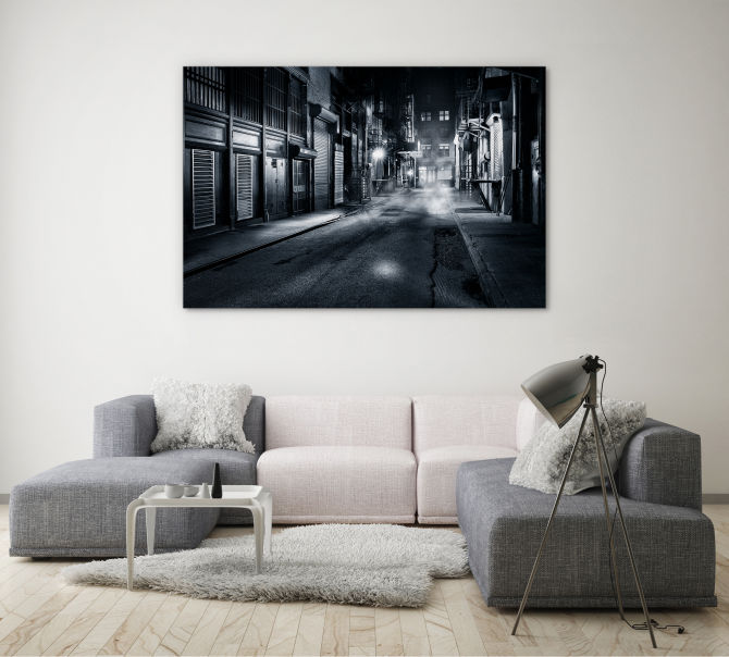 monochrome photography for lounge room