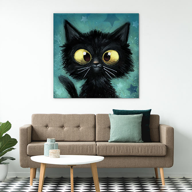 black cat art