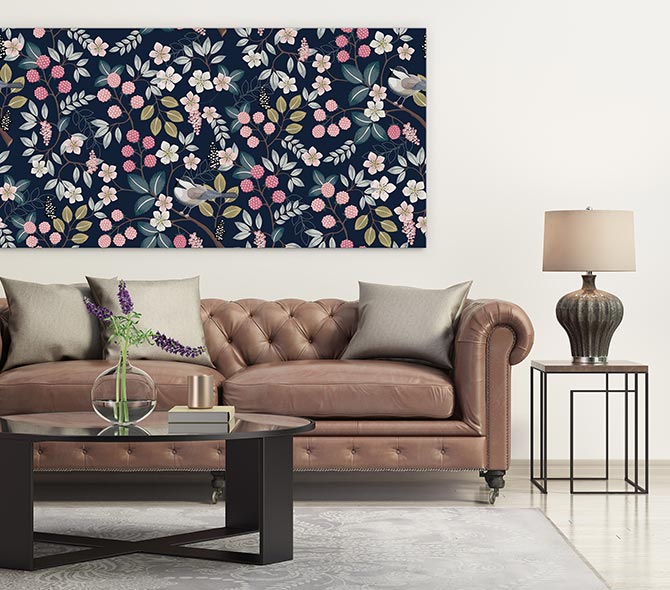 floral patterns and furniture that matches