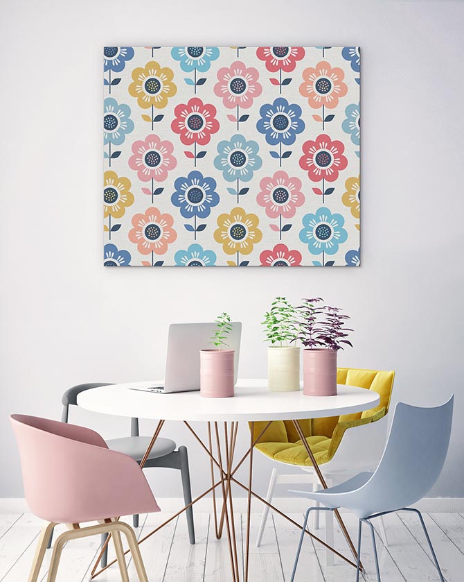 floral patterns for retro homes