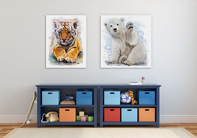 Create a roar-some home zoo with animal art | Wall Art Prints