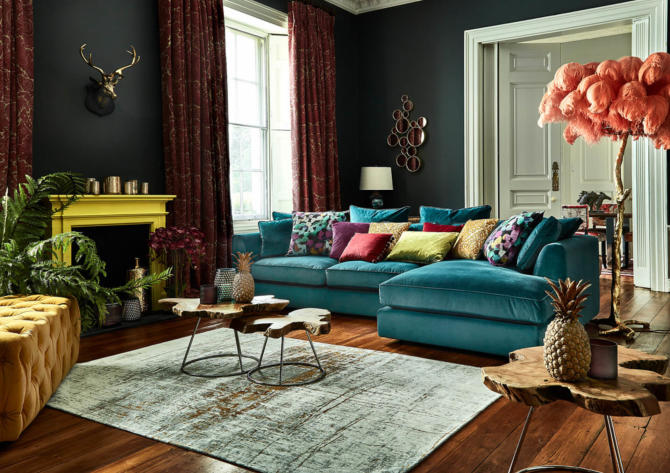 maximalism decor in the living room